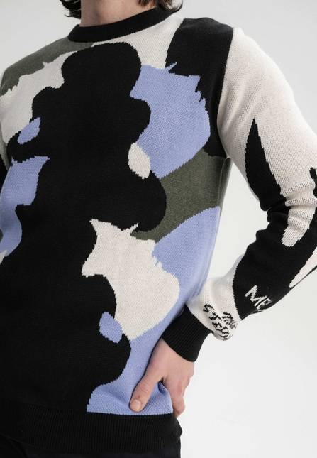 Melawear Jacquard Strickpullover Artist Edition Maggie Saisonschlussverkauf