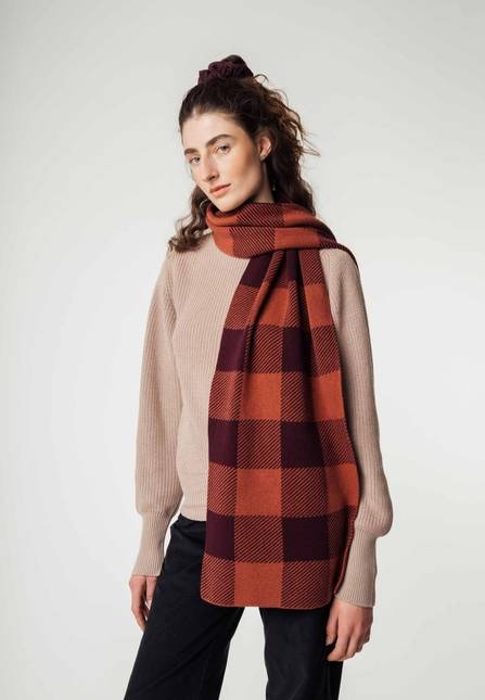 Melawear Jacquard Rippstrick Schal ASMEE Auslauf
