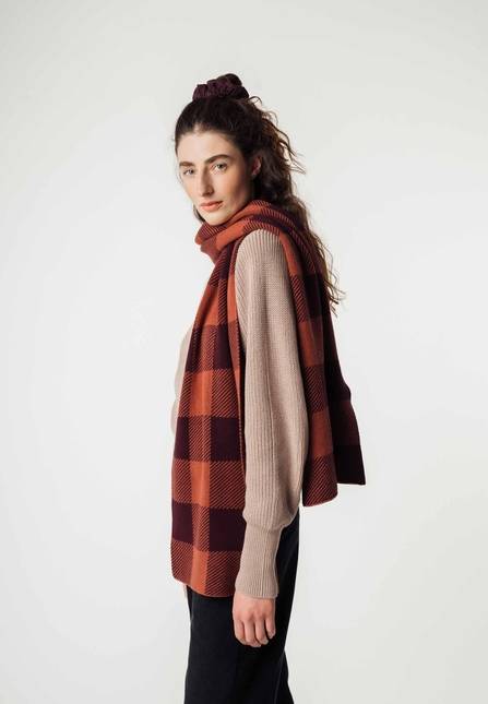Melawear Jacquard Rippstrick Schal ASMEE Auslauf