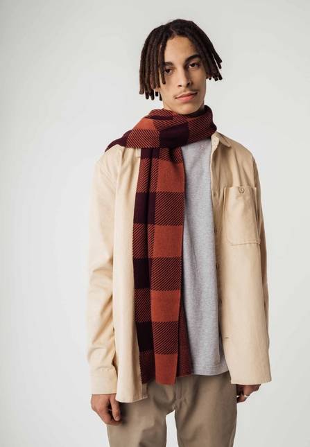 Melawear Jacquard Rippstrick Schal ASMEE Auslauf