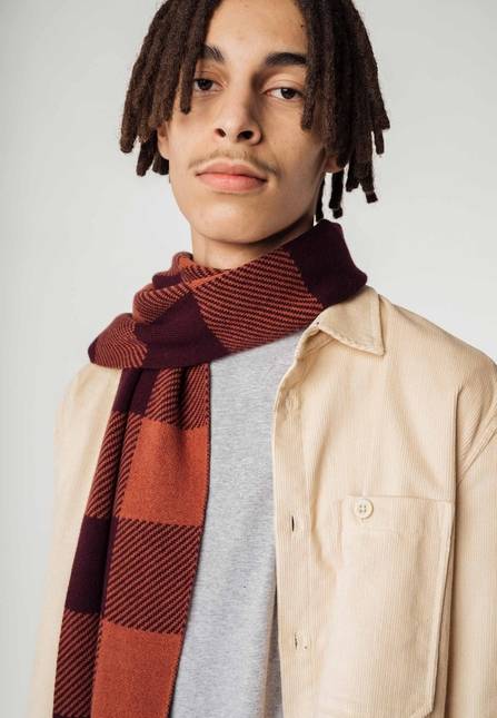 Melawear Jacquard Rippstrick Schal ASMEE Auslauf