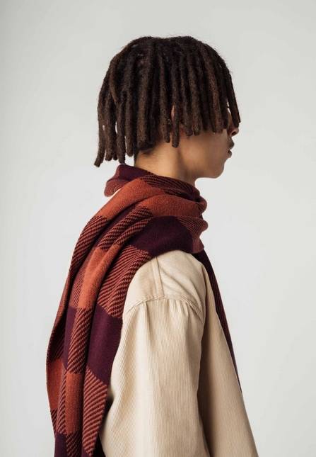 Melawear Jacquard Rippstrick Schal ASMEE Auslauf
