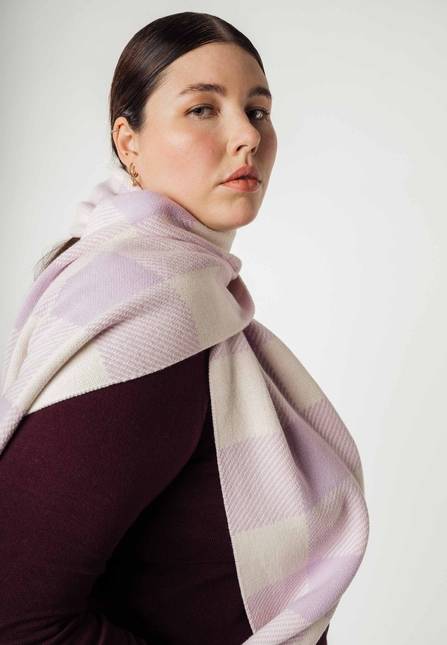 Melawear Jacquard Rippstrick Schal ASMEE Verkauf