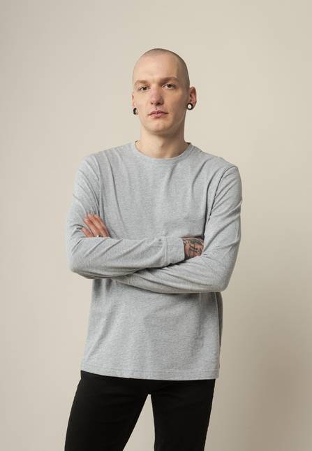 Melawear Basic Langarmshirt JERIN Fabrik Onlineshop