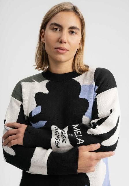 Melawear Jacquard Strickpullover Artist Edition Maggie Muttertagsangebot