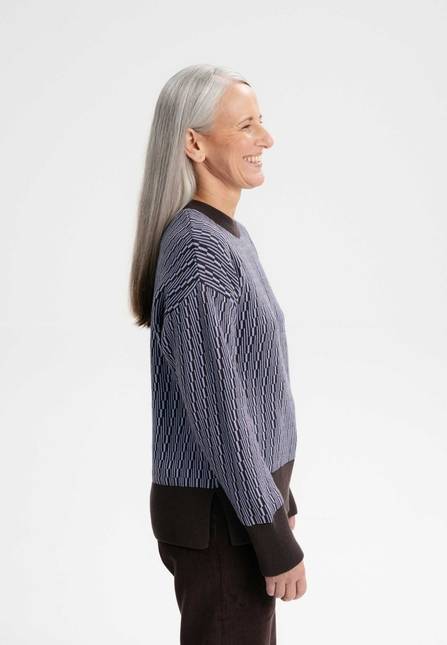 Melawear Jacquard Strickpullover FAIZA Lagerräumung