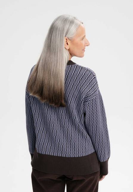 Melawear Jacquard Strickpullover FAIZA Lagerräumung