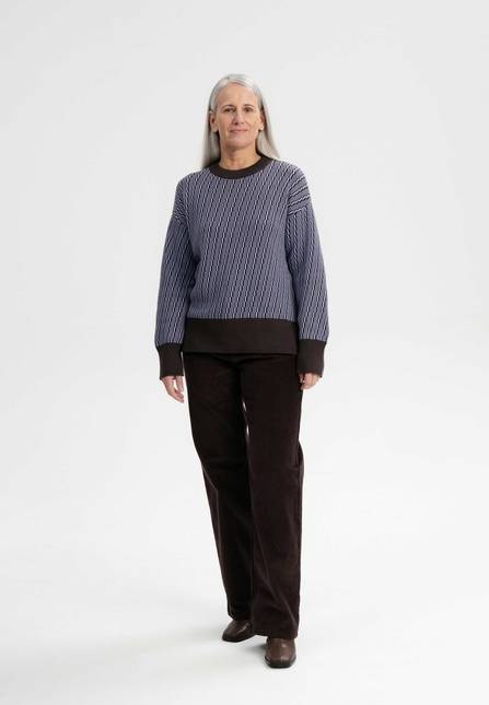 Melawear Jacquard Strickpullover FAIZA Lagerräumung