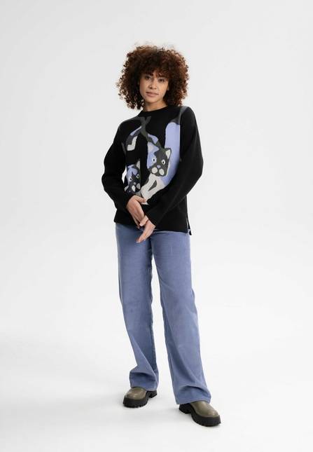 Melawear Jacquard Strickpullover FAIZA Heißer Verkauf