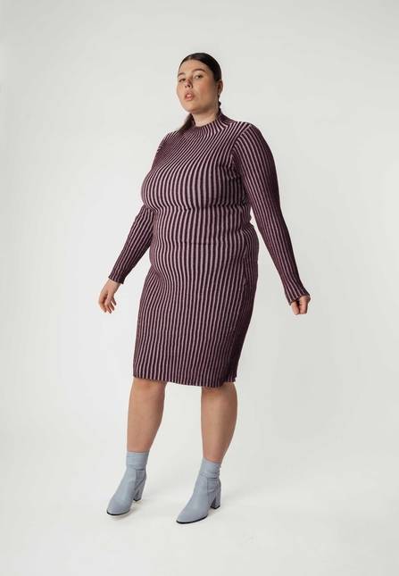 Melawear Rippstrickkleid SHIVANI Begrenzte Freigabe