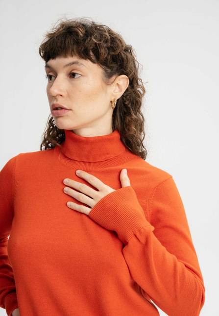 Melawear Feinstrick Rollkragenpullover MAYURA Blitzangebot