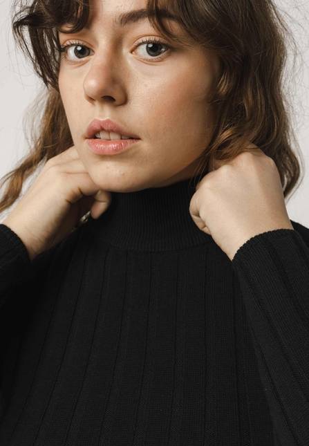Melawear Damen Strickpullover mit Mockneck AMBA Tiefpreis