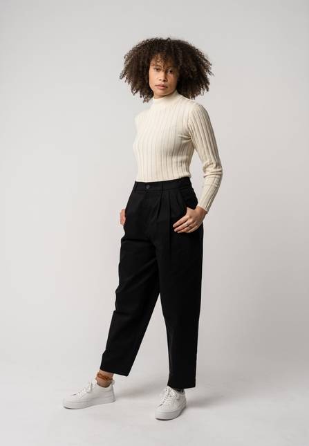 Melawear Damen Strickpullover mit Mockneck AMBA Super Sparpreis