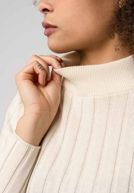 Melawear Damen Strickpullover mit Mockneck AMBA Super Sparpreis