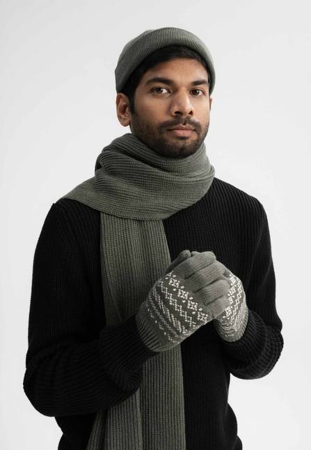 Melawear Strick Handschuhe RISHI Schlussverkauf