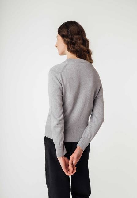 Melawear Damen Basic V-Neck Feinstrick Cardigan SURINA Begrenzte Freigabe