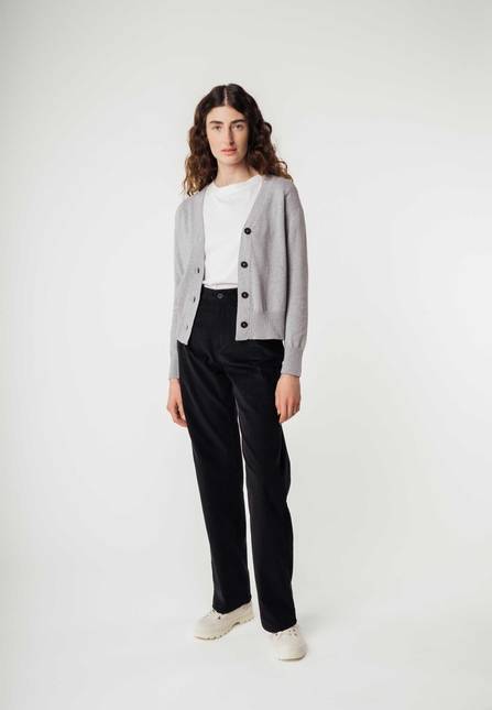 Melawear Damen Basic V-Neck Feinstrick Cardigan SURINA Begrenzte Freigabe