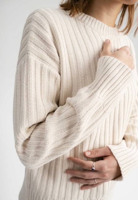 Melawear Strukturierter Strickpullover ISHANI Fabrikladen