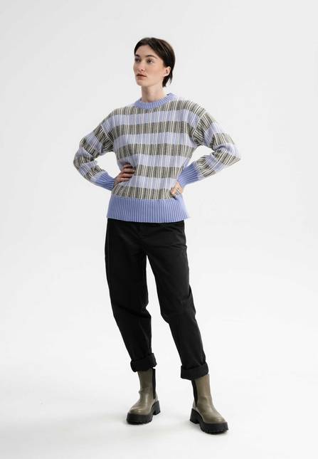 Melawear Strukturierter Strickpullover ISHANI Speichern exportieren