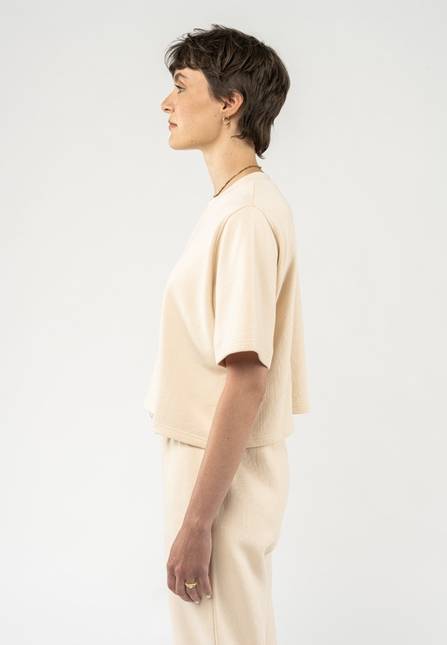 Melawear French Terry Cropped T-Shirt DEEPALI Black Friday Preise