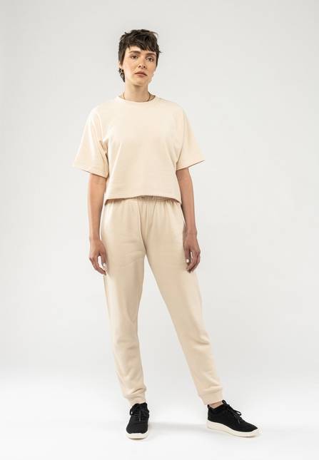 Melawear French Terry Cropped T-Shirt DEEPALI Black Friday Preise