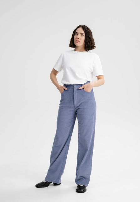 Melawear Cord Hose mit hohem Bund und weitem Bein OORJA Sonderangebot