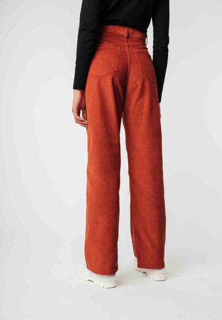 Melawear Cord Hose mit hohem Bund und weitem Bein OORJA Saisonale Angebote