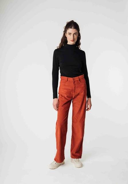 Melawear Cord Hose mit hohem Bund und weitem Bein OORJA Saisonale Angebote