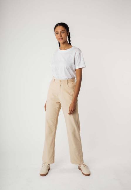 Melawear Cord Hose mit hohem Bund und weitem Bein OORJA Tägliche Deals