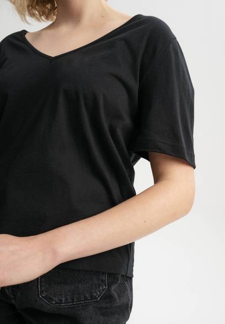 Melawear Damen V-Neck T-Shirt LALI Sonderangebot der Fabrik