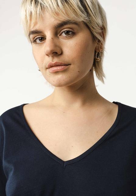 Melawear Damen V-Neck T-Shirt LALI Vierteljährliche Förderung