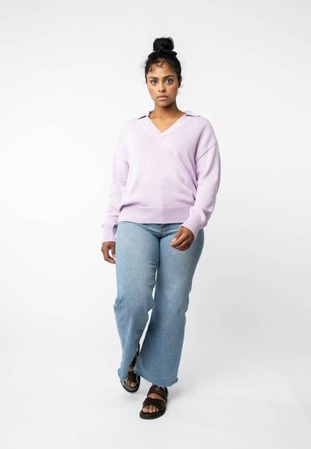Melawear V-Neck Strickpullover VEDA Sonderangebot