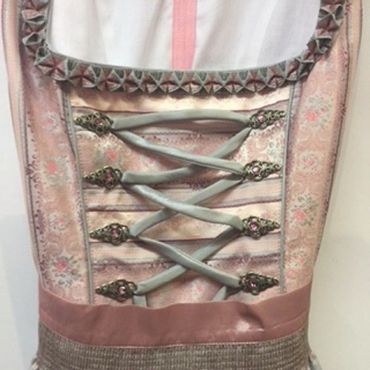 Pezzo D'oro Designer Dirndl Midi rose/silber Festtagsdirndl,Pezzo D&#039;oro Online