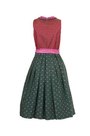 Pezzo D'oro Designerdirndl, Festtagsddirndl, Midilänge, rot/grün/erika Angebote