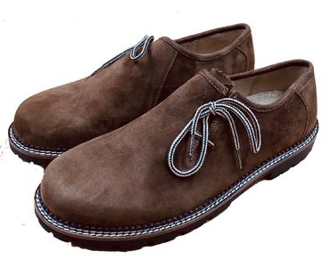 Pezzo D'oro Haferlschuh in Antik Finish braun,Schnürschuh,echt Leder, Muttertagsangebot