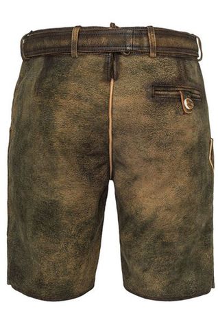 Pezzo D'oro Herren Lederhose von Hammerschmid, braun antik,softes Ziegenleder Valentinstagsangebot
