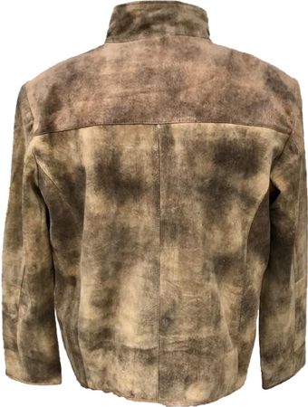 Pezzo D'oro Herrenlederjacke,Velourleder, Lammnappaleder in antik Finish, Farbe olivbraun, auch in großen Größen bis Gr 62 Neueste Mode