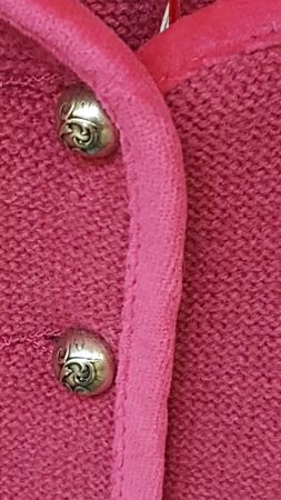 Pezzo D'oro Mädchen Trachtenjacke aus Strick in Wolle von Pezzo D'oro Farbe pink Wochenangebot