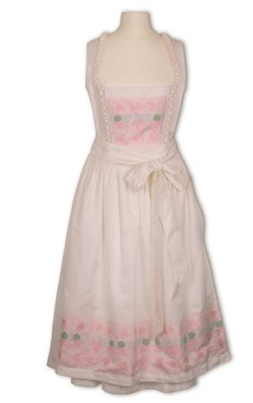 Pezzo D'oro Pezzo D&#039;oro Hochzeitsdirndl Festtagsdirndl Brautdirndl Creme mit rose Akzenten Bis zu 50% Rabatt