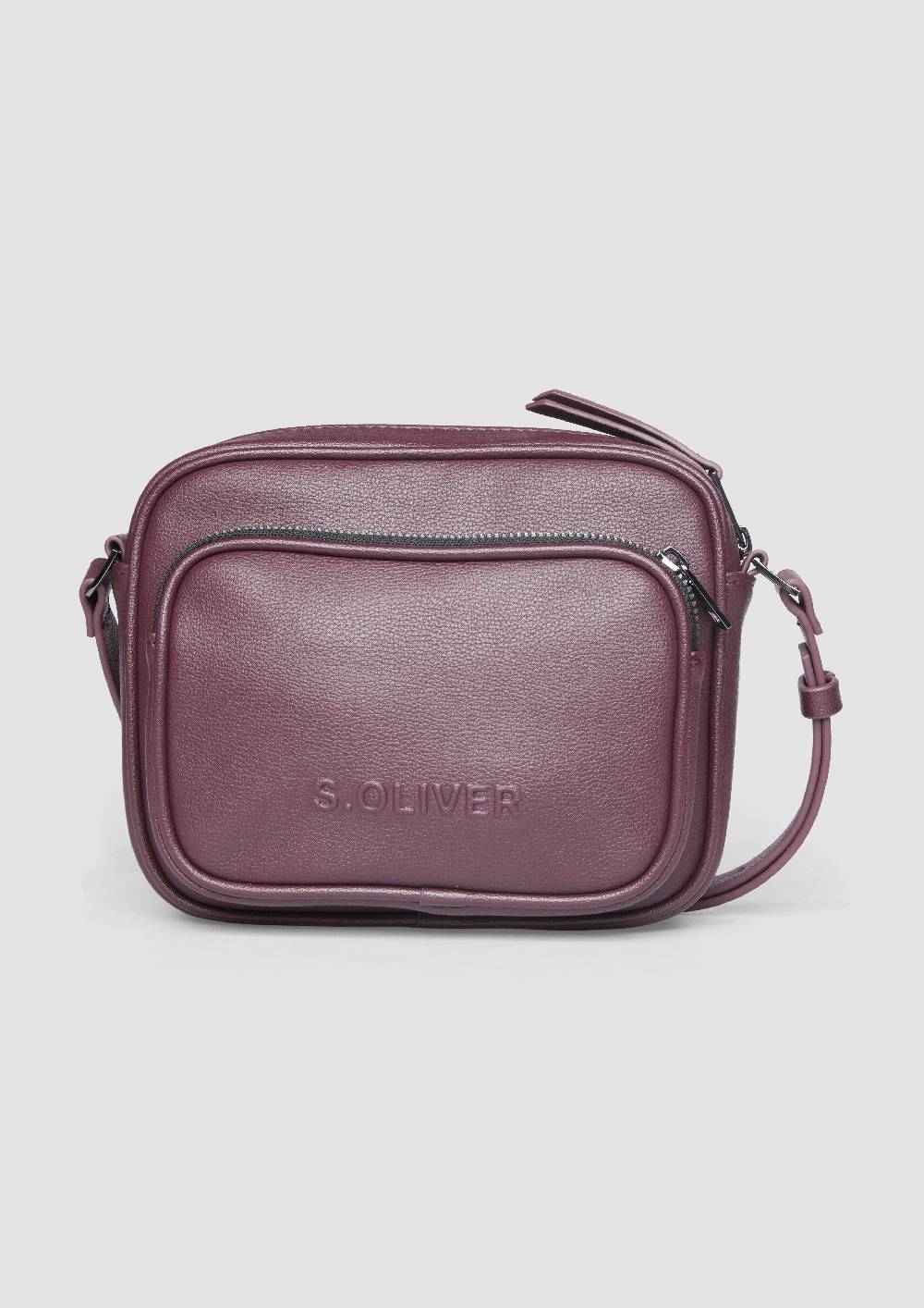 s.Oliver Große Camera-Bag in Leder-Optik Kostenloser Versand international