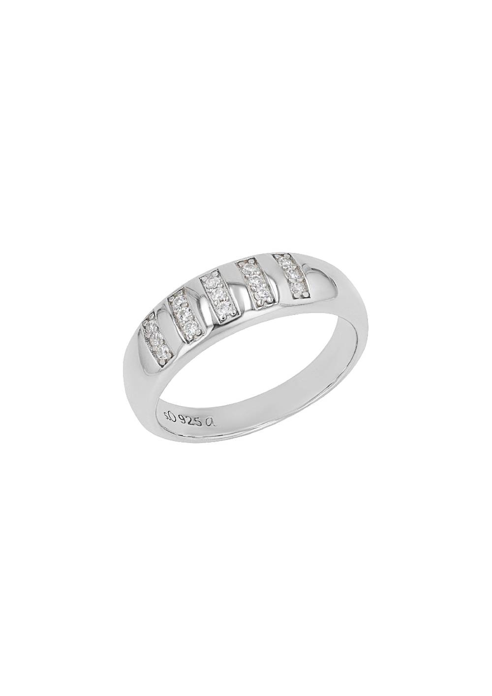 s.Oliver Silber-Ring mit Zirkonia-Steinen Online