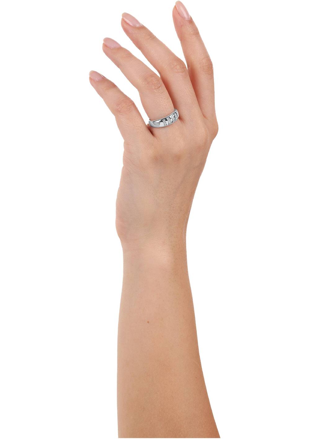 s.Oliver Silber-Ring mit Zirkonia-Steinen Online