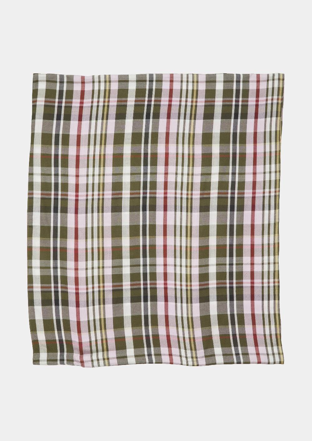 s.Oliver Karierter Loop-Schal aus Modalmix Sonderangebot
