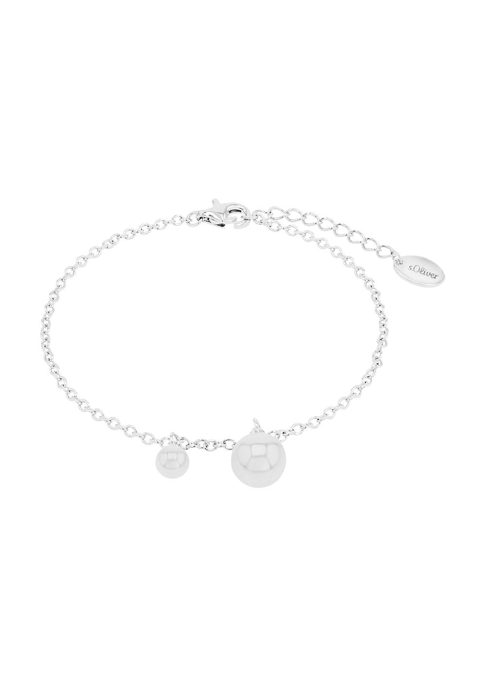 s.Oliver Silber-Armkette mit Zirkonia-Anhängern Valentinstagsangebot