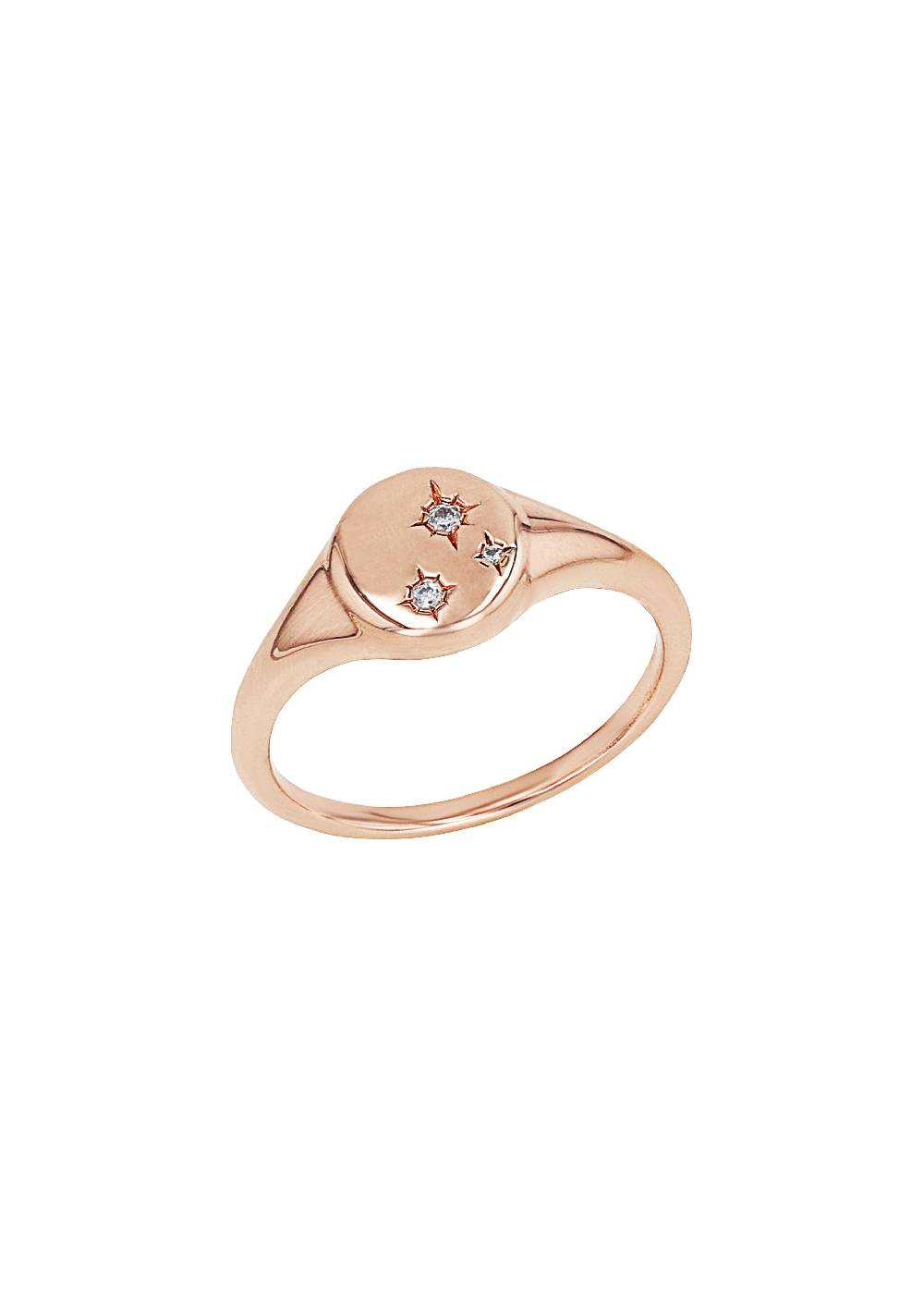 s.Oliver rosévergoldeter Silber-Ring mit Zirkonia-Steinen Lagerräumung