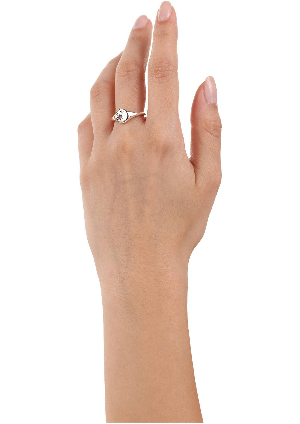s.Oliver rosévergoldeter Silber-Ring mit Zirkonia-Steinen Lagerräumung
