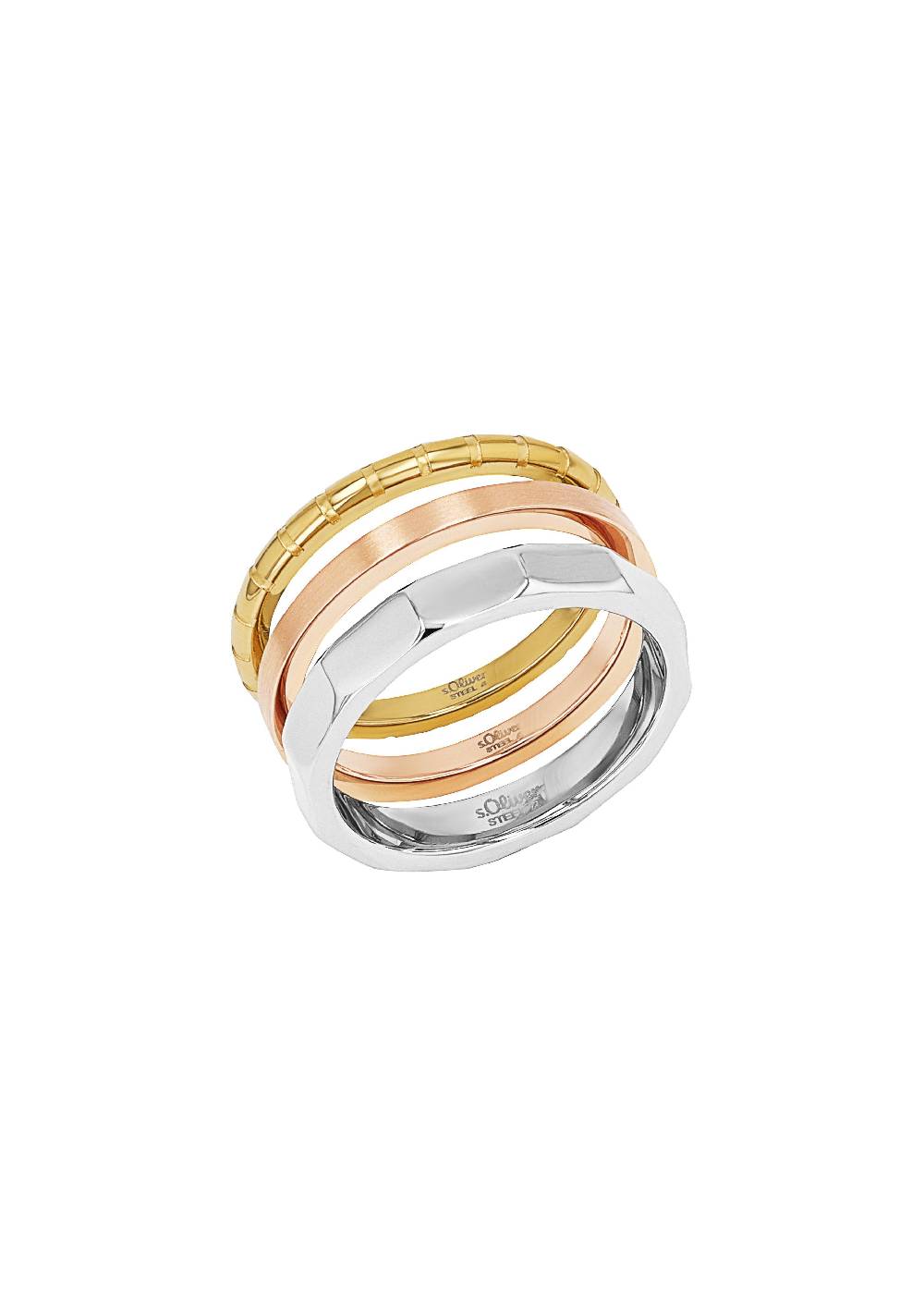 s.Oliver Steck-Ringe aus Edelstahl Online Outlet