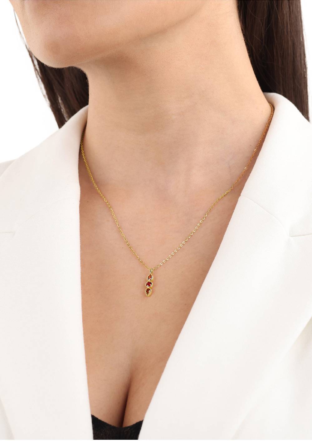 s.Oliver Silber-Halskette mit Zirkonia-Anhänger Blitzangebot