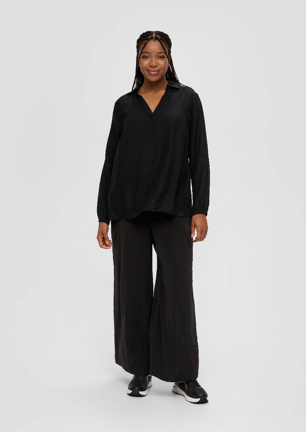 s.Oliver Hemdbluse mit Dobby-Struktur Kostenlose Rückgabe