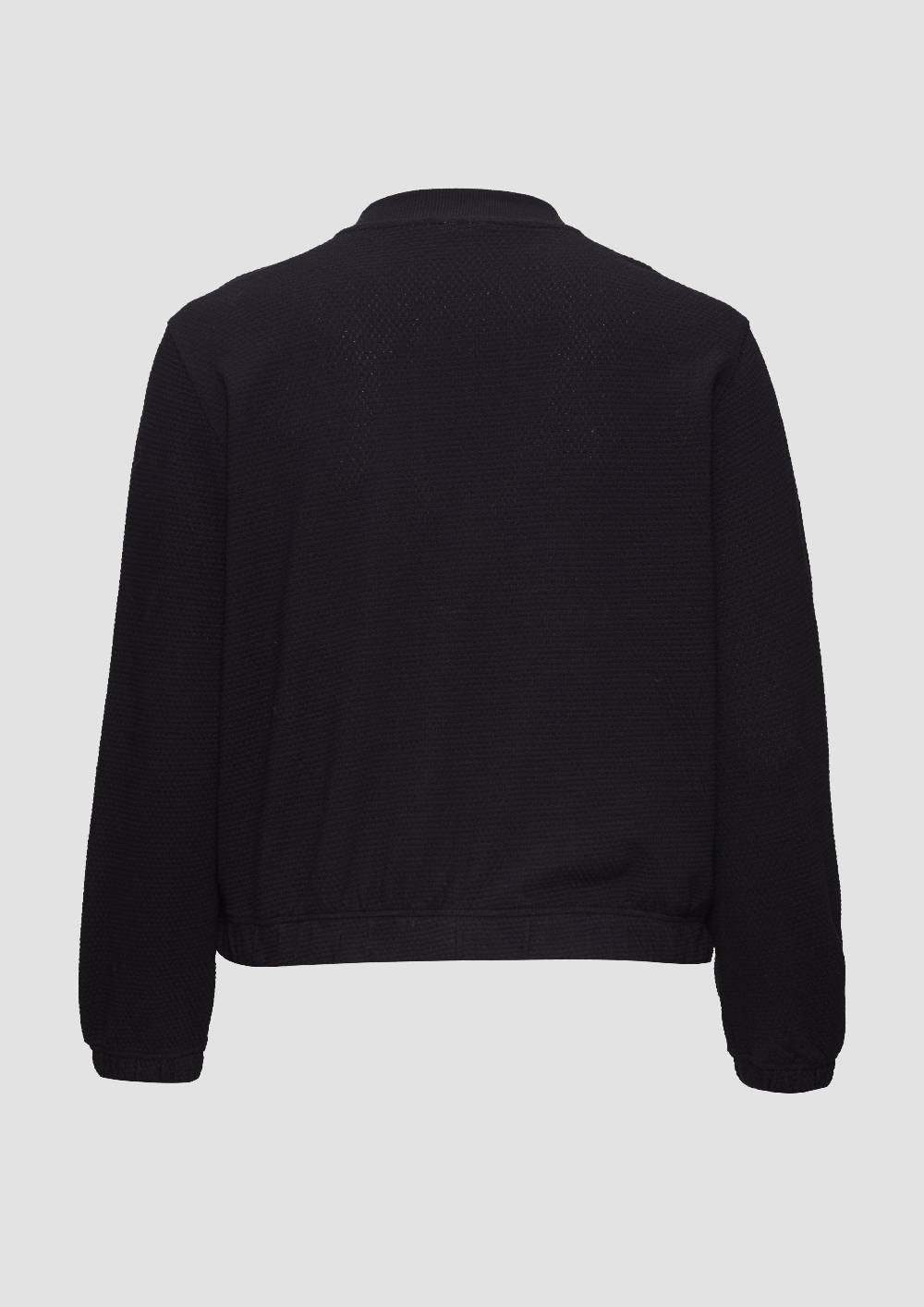 s.Oliver Strukturierter Sweat-Blouson aus Baumwollmix Begrenzte Freigabe